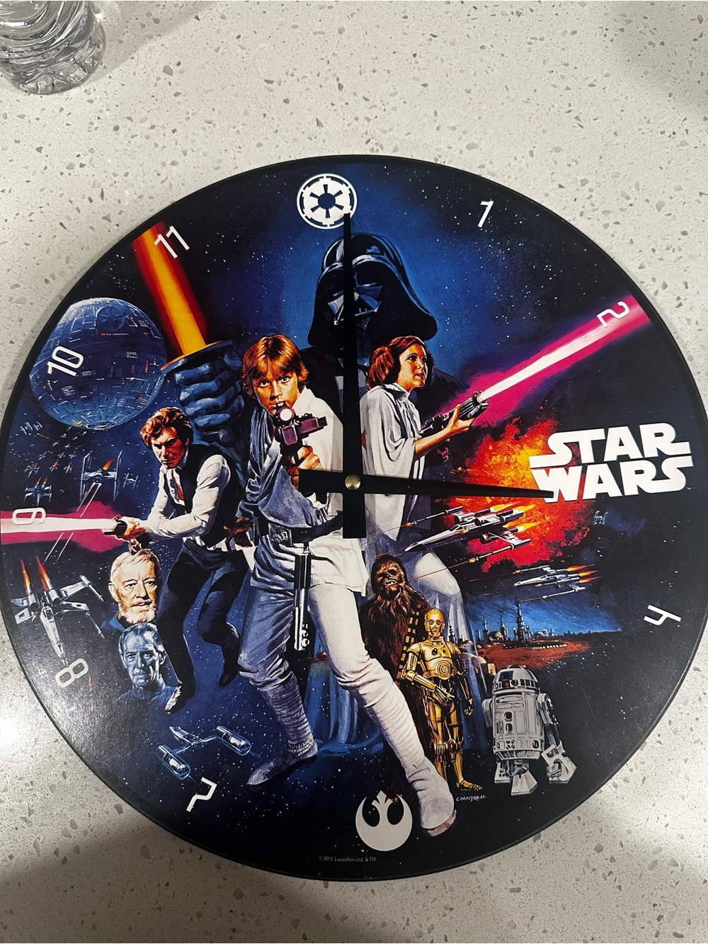 Vandor Star Wars Cordless Wood Wall Clock